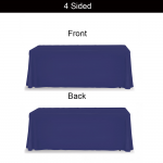 Blue Table Throw 1 Color Logo Print 6 ft. or 8ft. ( 3-sided or 4-sided option)
