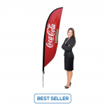 7ft Flag Banner Stand - Single or Double Sided Print Option