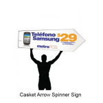 Arrow Spinner Sign Printing