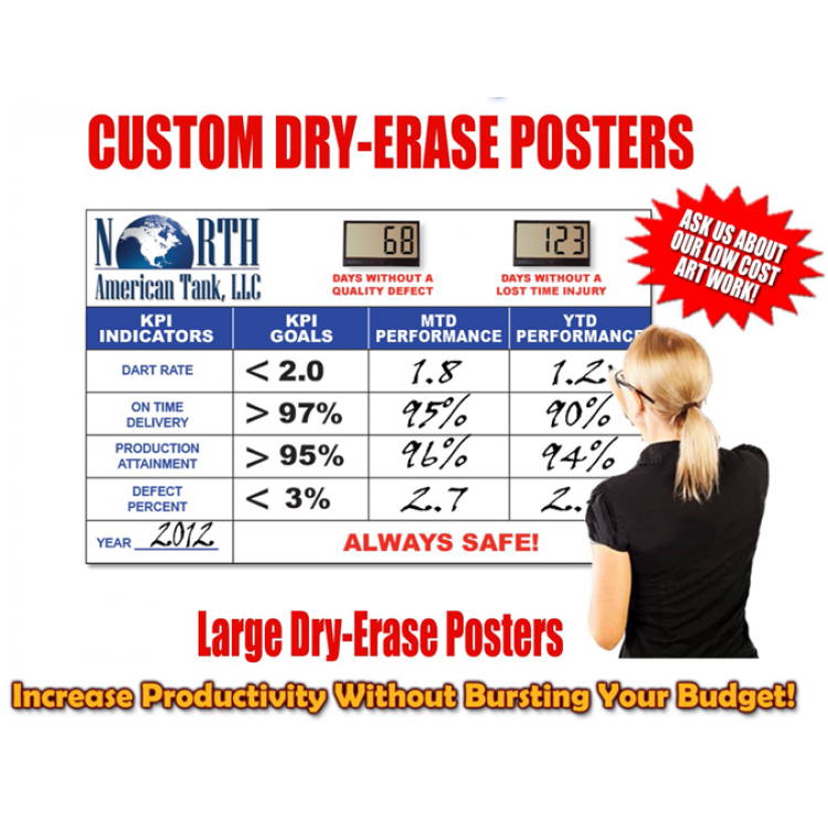 Dry Erase Vinyl Poster Printing
